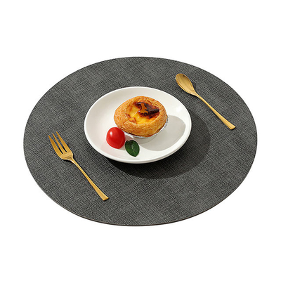 De hittebestendige Antislip ronde van de Plaatsmatten van de leerisolatie Matten van de het Dinerlijst