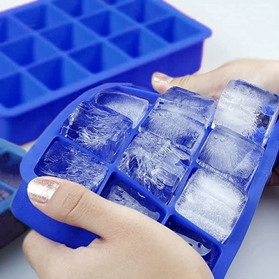 Rechthoek 15 het Ijsblokje Tray Easy Release Ice Cube Tray Kitchen Tools van het Gatensilicone