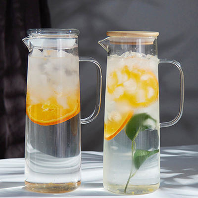 1L transparante Glas Hittebestendige Drank Juice Cold Kettle Kitchen Tools