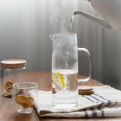 1L transparante Glas Hittebestendige Drank Juice Cold Kettle Kitchen Tools