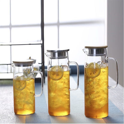 1L transparante Glas Hittebestendige Drank Juice Cold Kettle Kitchen Tools