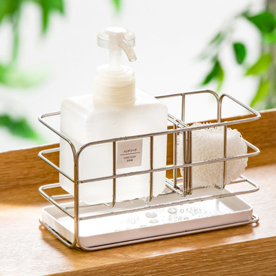 Sponshouder voor Keukengootsteen voor Countertop of Muurstok met Autooverstroming