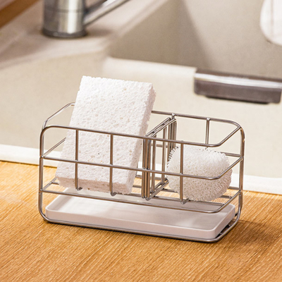 Sponshouder voor Keukengootsteen voor Countertop of Muurstok met Autooverstroming
