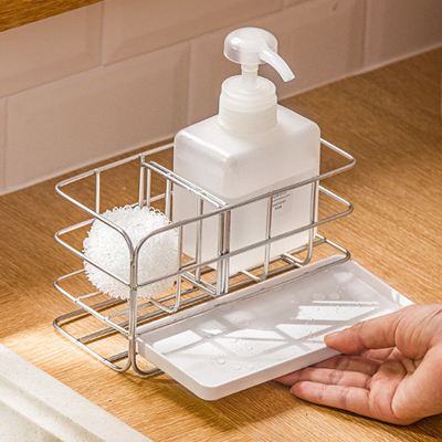 Sponshouder voor Keukengootsteen voor Countertop of Muurstok met Autooverstroming