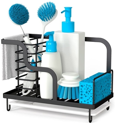 Van de Theebuscounter organizer stainless van de keukengootsteen de Houder van de het Staalspons
