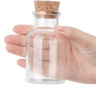 5oz keuken die Lege Kruidkruiken met Cork Lids And Labels kruiden
