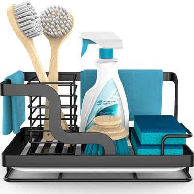 De Organisator Stainless Steel van de gootsteentheebus met Verwijderbare Afvoerkanaalpan voor Spons