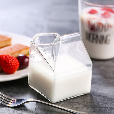 Van de Cocktailglazen van Mini Clear Custom Drinking Cups Vierkant de Melkkarton 12oz