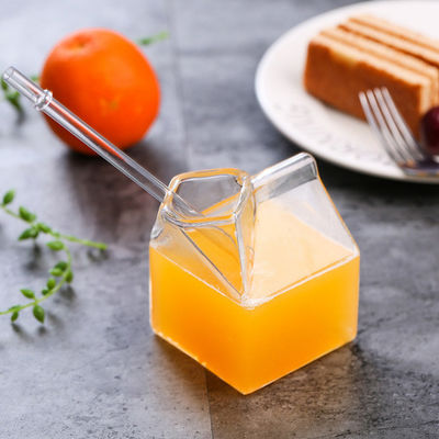Van de Cocktailglazen van Mini Clear Custom Drinking Cups Vierkant de Melkkarton 12oz