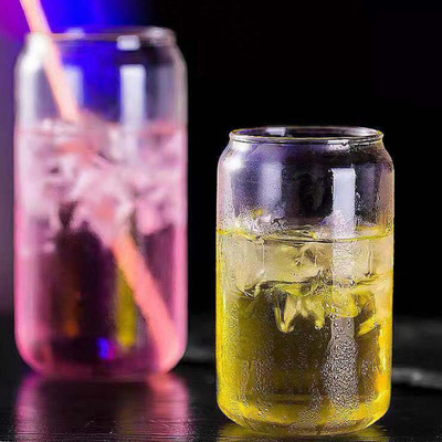 400ml 13.5oz ontruimen Beercan-het Glasmokken Met dubbele muren van Glaskoppen voor Bevroren Koffie