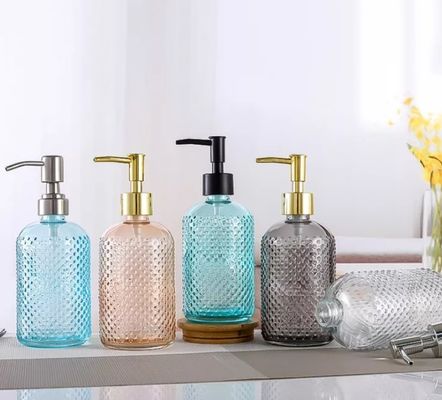 Houseware 400ml de Fles van de de Shampoobadkamers van het Desinfecterend middelglas met Automaatpomp