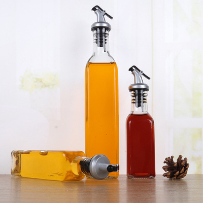 Duidelijke de Oliecontainer van Glasolive oil dispenser bottles cooking voor Keuken