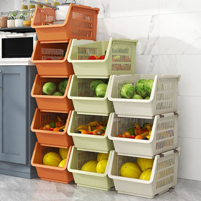 De stapelbare Holle Organisator Basket Kitchen Supplies van de Fruitgroente