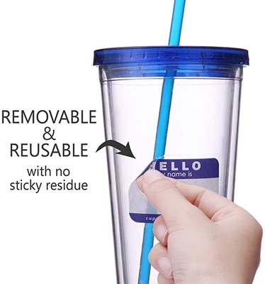 450ML de transparante Dubbele Muur Plastic het Drinken Kop van de Tuimelschakelaarsdrank met Straw And Lid