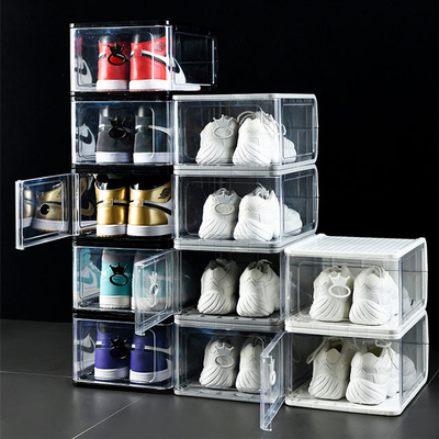 ODM Stofdichte Duidelijke Plastic Schoenorganisator Drawer Rack Transparent
