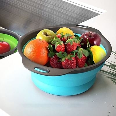 Silicone die van de de Filtergootsteen van de Fruitgroente van de het Afvoerkanaalmand Bulk de Keukenlevering vouwen