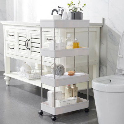 Multilayer Mobiele Rek van het Opslagkarretje voor de Badkamers van de Keukenslaapkamer