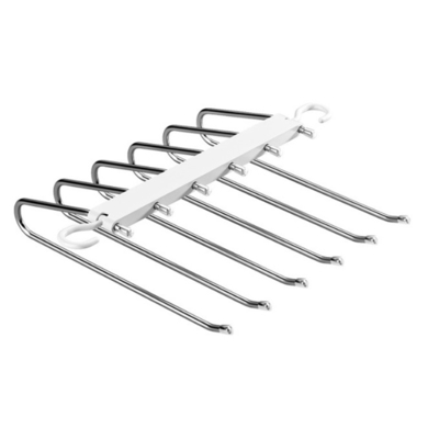 Ruimte van de Hangers Antislipkleren van de Besparingsbroek Organisator 5 Gelaagd Broekrek