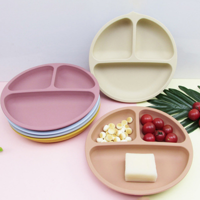 Verdeelde Multi van het de Doossilicone van de Compartimentenlunch de Zuigingsplaten voor Babys