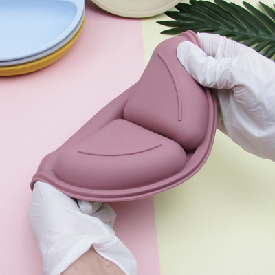 Verdeelde Multi van het de Doossilicone van de Compartimentenlunch de Zuigingsplaten voor Babys