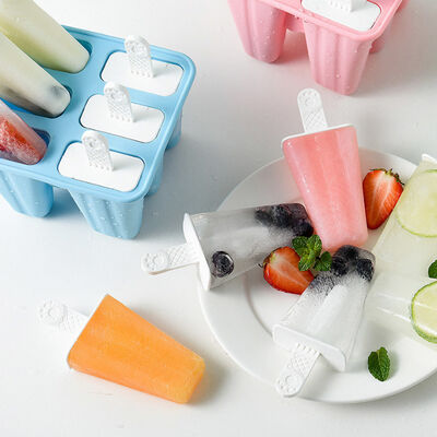 De ijslolly vormt 6 Stukken van het de Vormenbpa Vrije Ijs van het Siliconeijs Pop Pop Maker