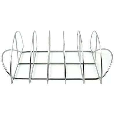De Hulpmiddelen en de Toebehorenlapje vlees Rib Rack Holder van de barbecuebarbecue