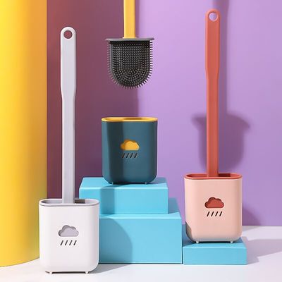 Leuke Multikleurenhouseware Plastic het Toiletborstel van het Productensilicone met Houder