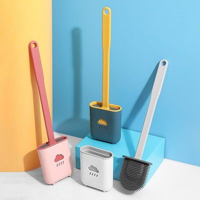 Leuke Multikleurenhouseware Plastic het Toiletborstel van het Productensilicone met Houder