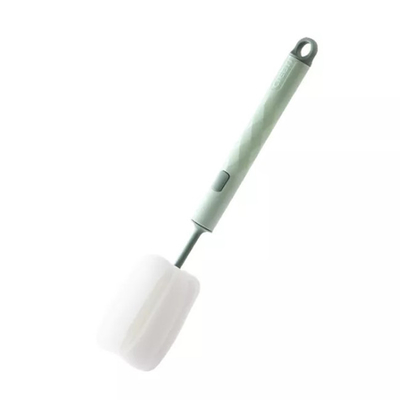 De verwijderbare Lange Flesseborstel Schoner Diamond Shaped van de Handvat Schoonmakende Spons