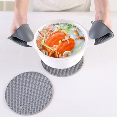 Hittebestendig Silicone Oven Mitts Pot Holders Sets voor Baksel