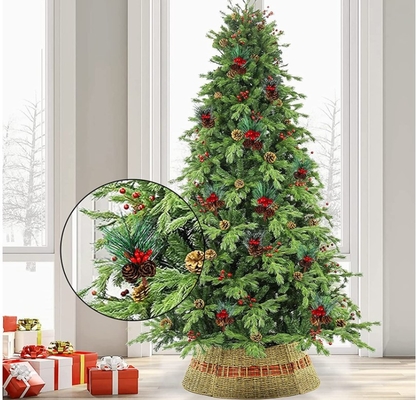 Naalden van de het Fruit Kunstmatige Pijnboom van pvc de Rode voor Mini Christmas Tree Ornaments