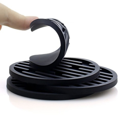 Zwart Rubber van de de Onderleggers voor glazenkop van de Siliconedrank de Mokbier van Mat For Car Bar Coffee