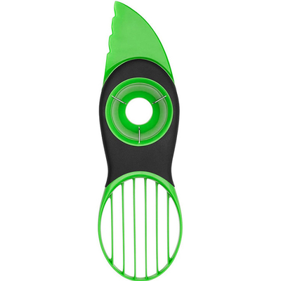 Houseware 3 van het keukenroestvrije staal in 1 Groen Hulpmiddel van de Avocadosnijmachine