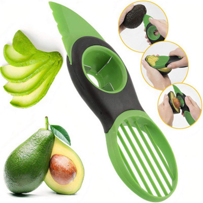 Houseware 3 van het keukenroestvrije staal in 1 Groen Hulpmiddel van de Avocadosnijmachine