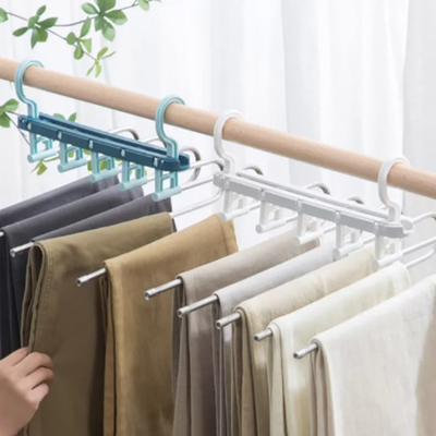 Houseware de Ruimte Drogende Rekken van de Besparings Plastic Vouwende Hanger voor Kleren