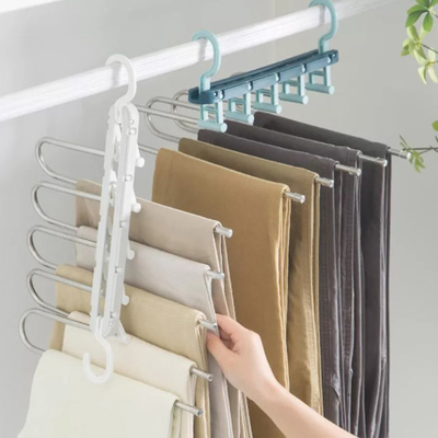 Houseware de Ruimte Drogende Rekken van de Besparings Plastic Vouwende Hanger voor Kleren