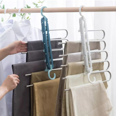 Houseware de Ruimte Drogende Rekken van de Besparings Plastic Vouwende Hanger voor Kleren