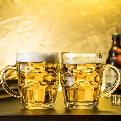 Grote Plastic Douane het Drinken Koppen Dimple Stein Beer Mugs met Handvat 20oz