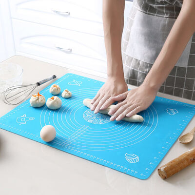 De Mat van het Stok niet Baksel met het Gebakje Mat Dough Rolling Mat van het Metingensilicone