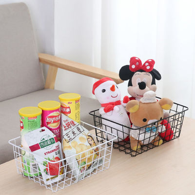 Van het de Mandenmetaal van de draadopslag van de Draadmanden de Voorraadkastorganisatie met Handvatten