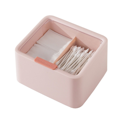 De Doos van de plastic Containerautomaat voor de Organisator Cotton Storage van de Badkamersopslag