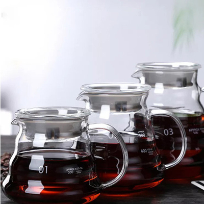Het met de hand gemaakte Essentiële Koffiezetapparaat van Barista Tools Borosilicate Glass met de Filter van de Glastrechter
