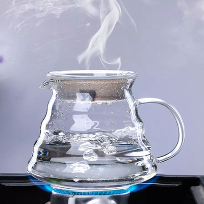 Het met de hand gemaakte Essentiële Koffiezetapparaat van Barista Tools Borosilicate Glass met de Filter van de Glastrechter