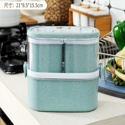 Duurzame de Doos Japanse Stijl van Tarwestraw plastic multi compartment lunch