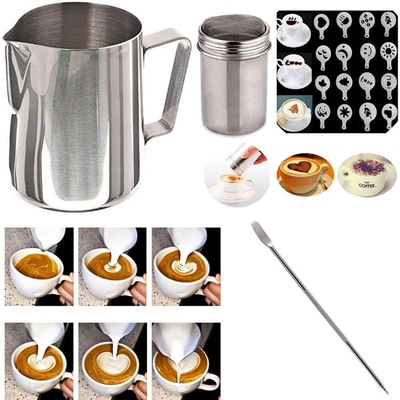 De Koffieschudbeker 16pcs van de douane12oz Essentiële Barista Tools Espresso Milk Waterkruik