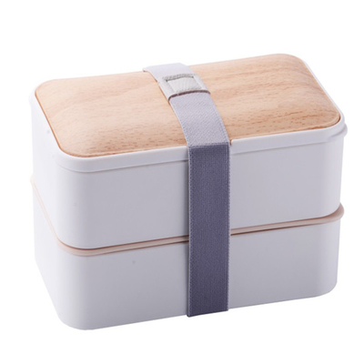 2 lagen het Lekvrije Multi van de Dooscontainers van de Compartimentenlunch Bamboebento