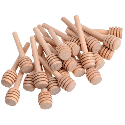 3 het Bamboekeukengerei Houten Honey Sticks Dipper van de duimhoningraat
