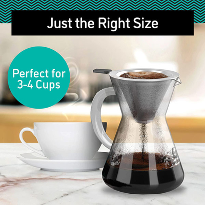 De moderne Essentiële Brouwer Pour Over Set 14Oz van Barista Tools Drip Coffee