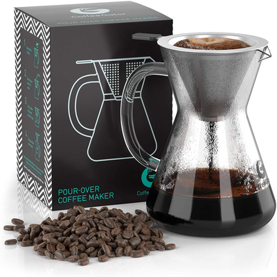 De moderne Essentiële Brouwer Pour Over Set 14Oz van Barista Tools Drip Coffee