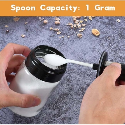 de Kruiken van keukensugar salt spice storage containers met Lepel